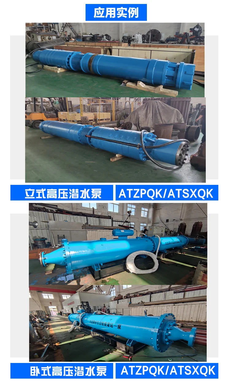 660V 高压潜水泵 立式 800方大流量 卧式
