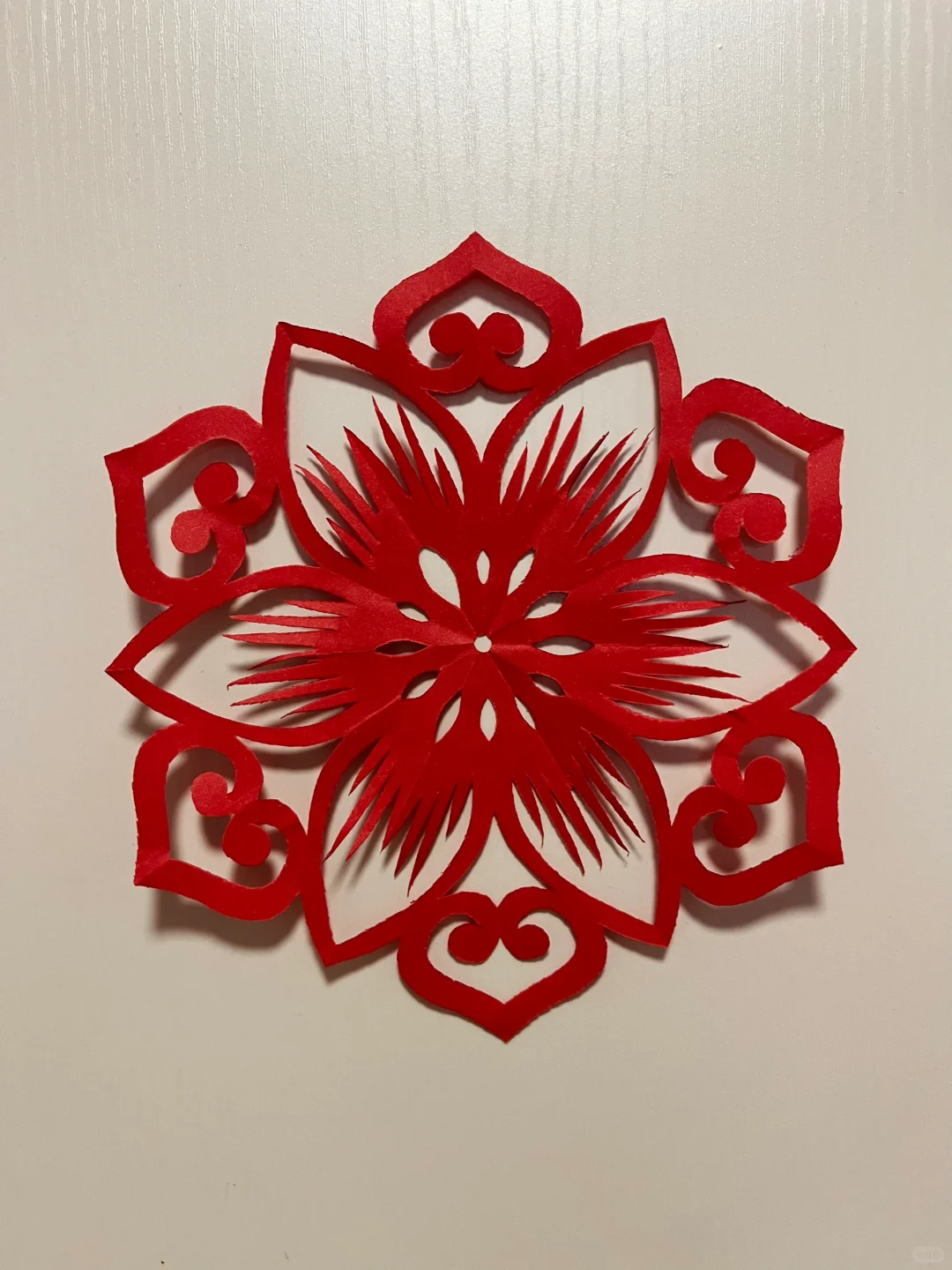 新年窗花剪纸团花剪纸｜真的超简单啦