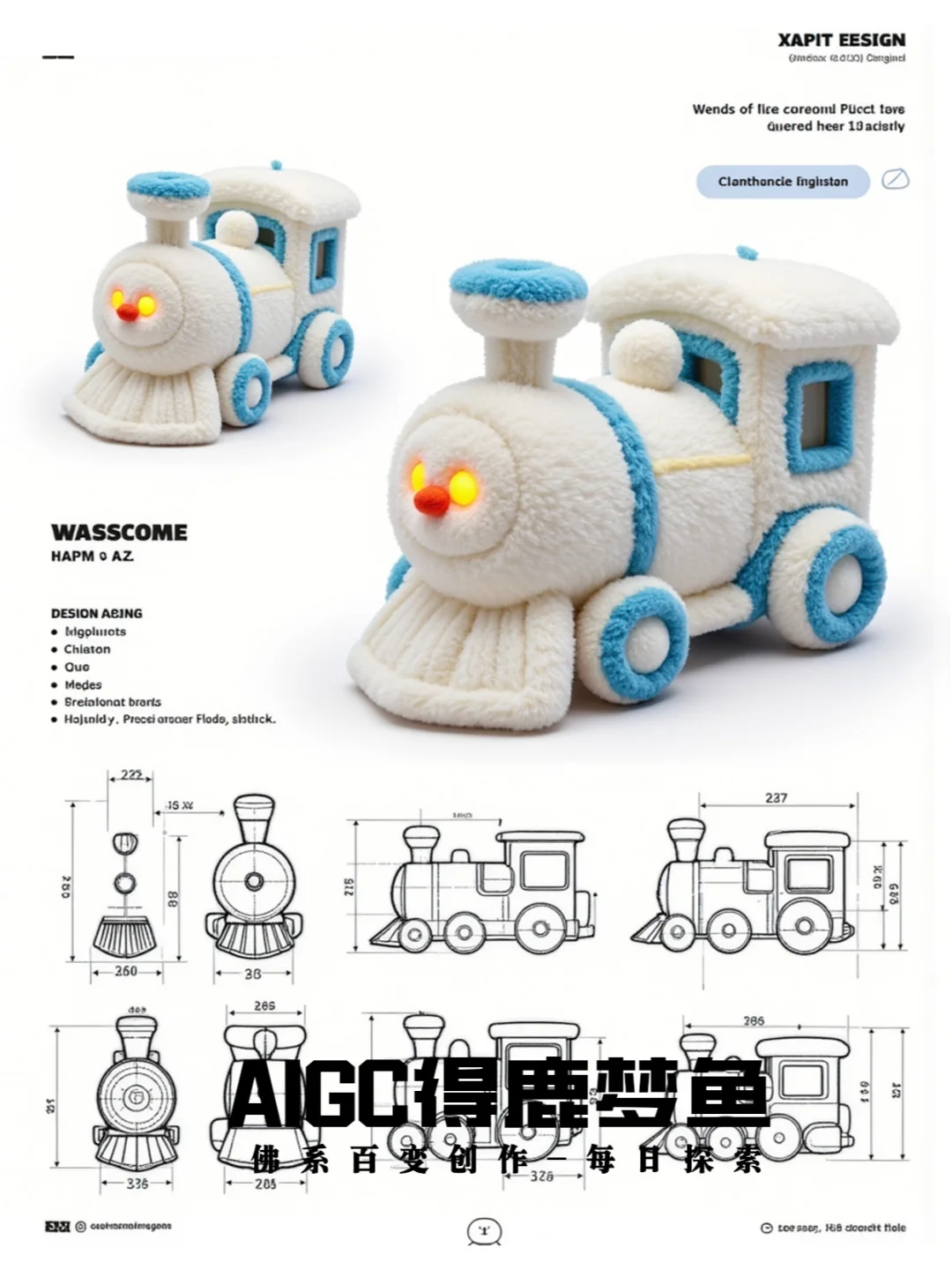毛绒玩具设计手稿-comfui一键出