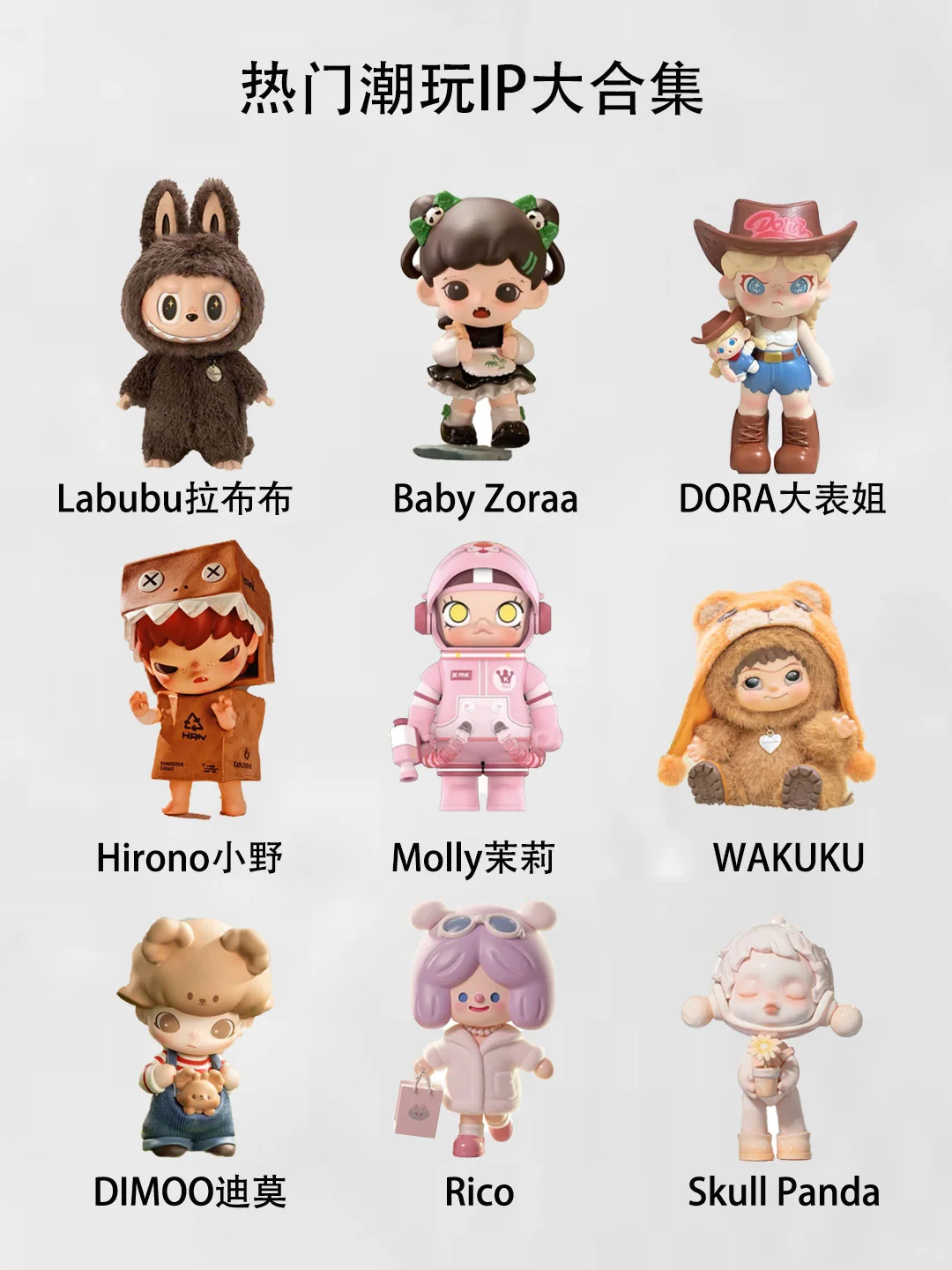热门潮玩IP大合集！说说你喜欢的玩具！
