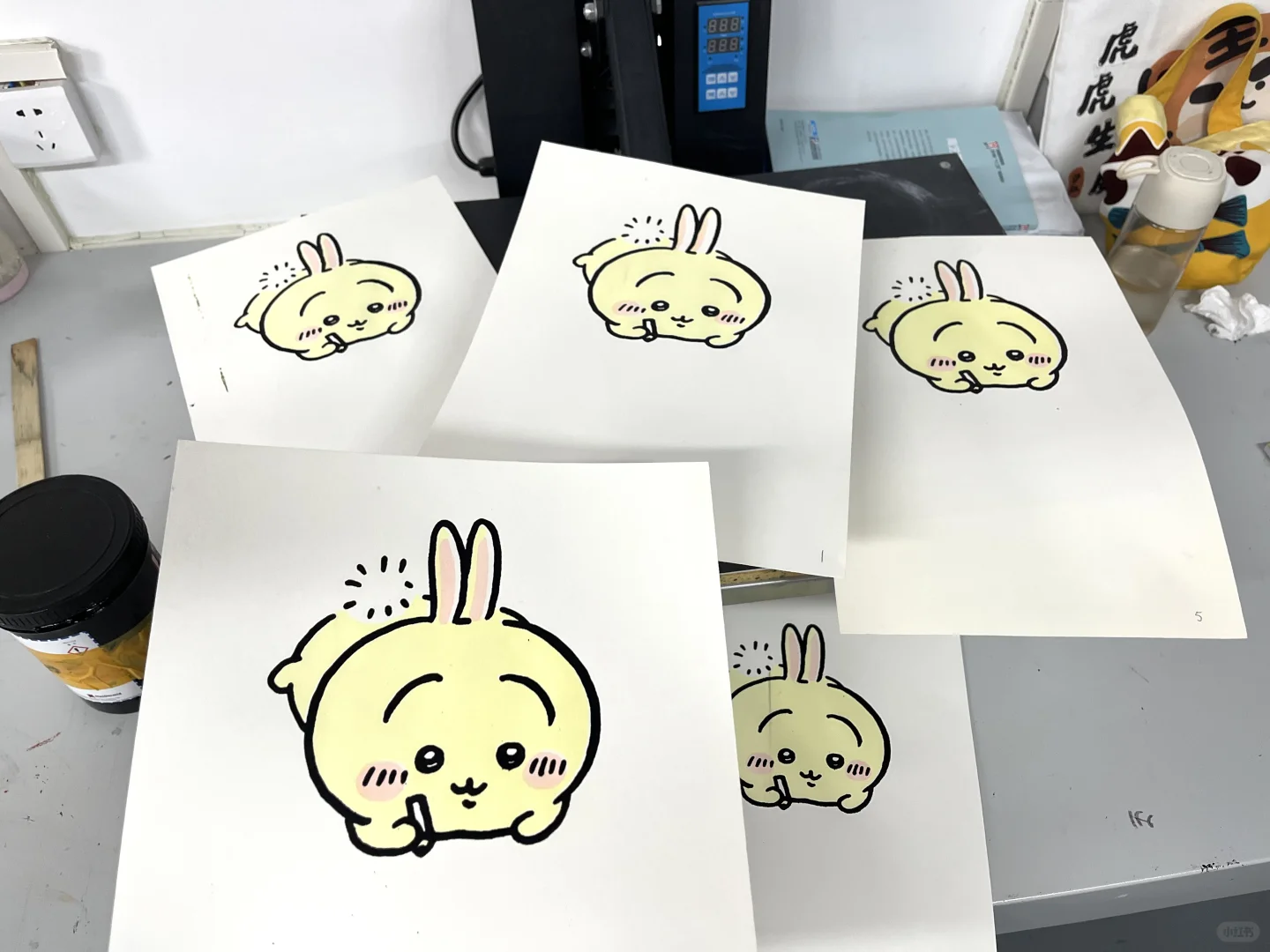 乌萨奇套色丝网印刷分享