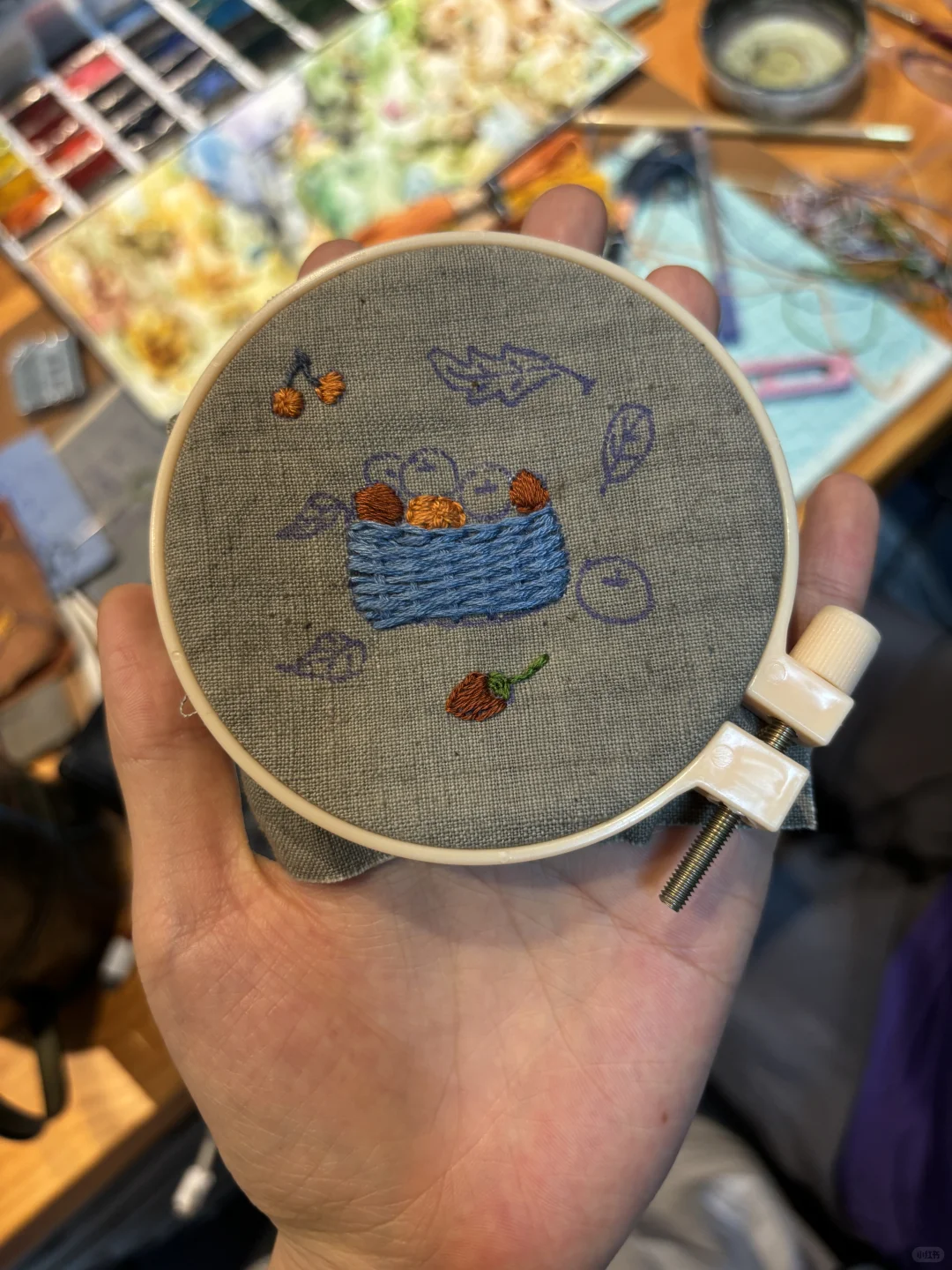 秋日的手工刺绣?教程版