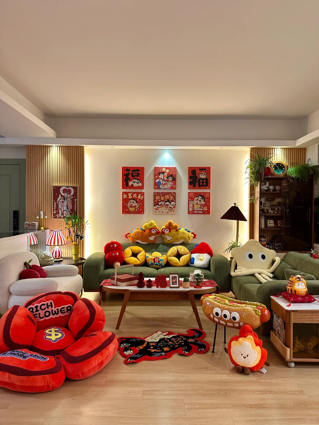 我爸问：把家布置成这样要拍春晚吗?