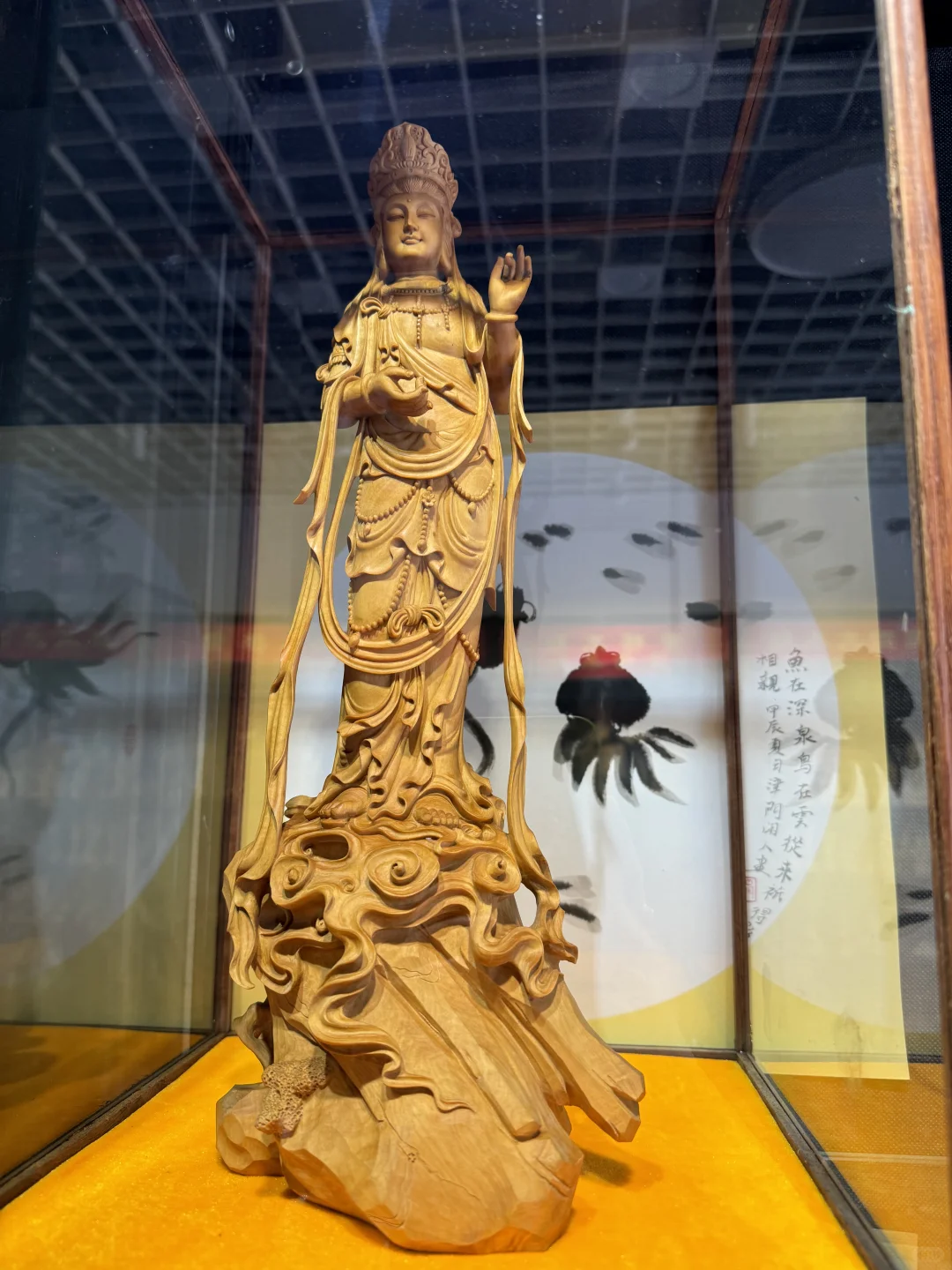 【千年匠心·木蕴慈悲——黄杨木雕观音像】