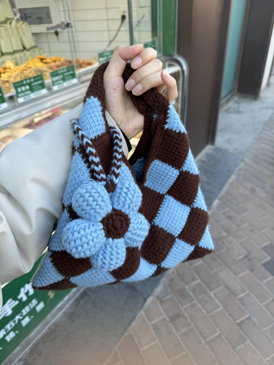 Marni海盐奶咖编织包巨美｜阿富汗花｜附图解