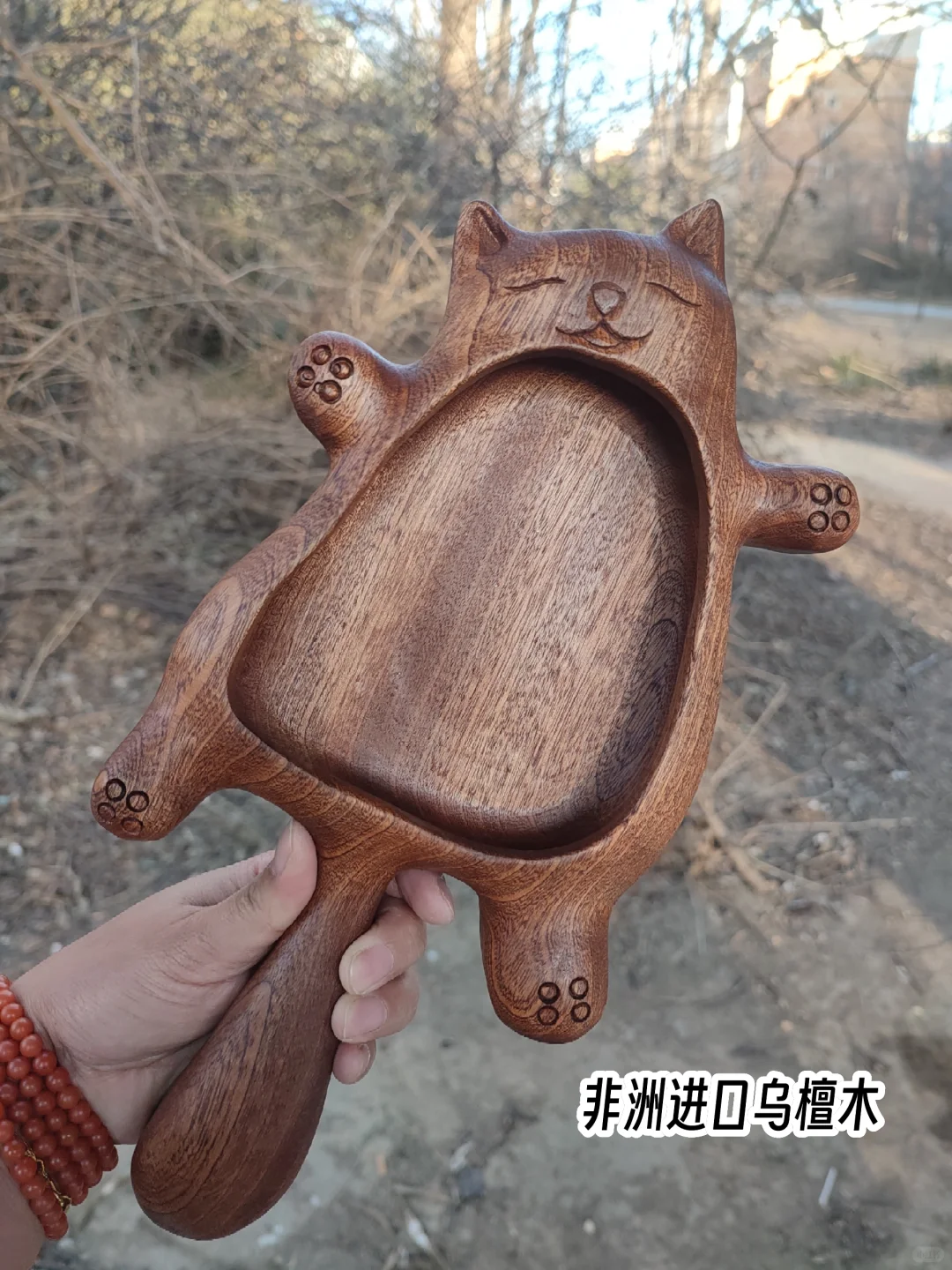 ?被这只木质“小懒猫”拿捏住了