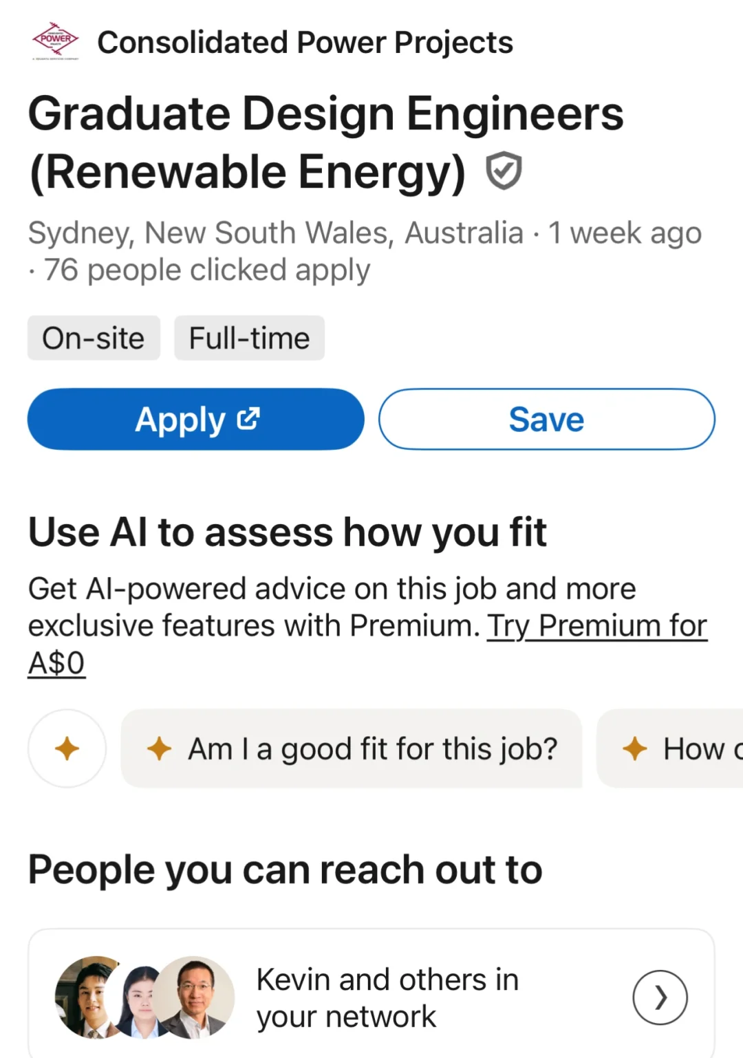 三月澳洲电气工程管培开放申请