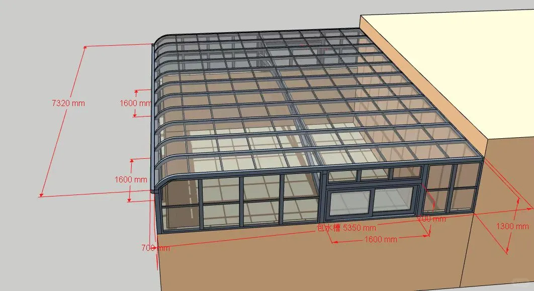 耐力板铝合金雨棚阳光棚材料二手武汉