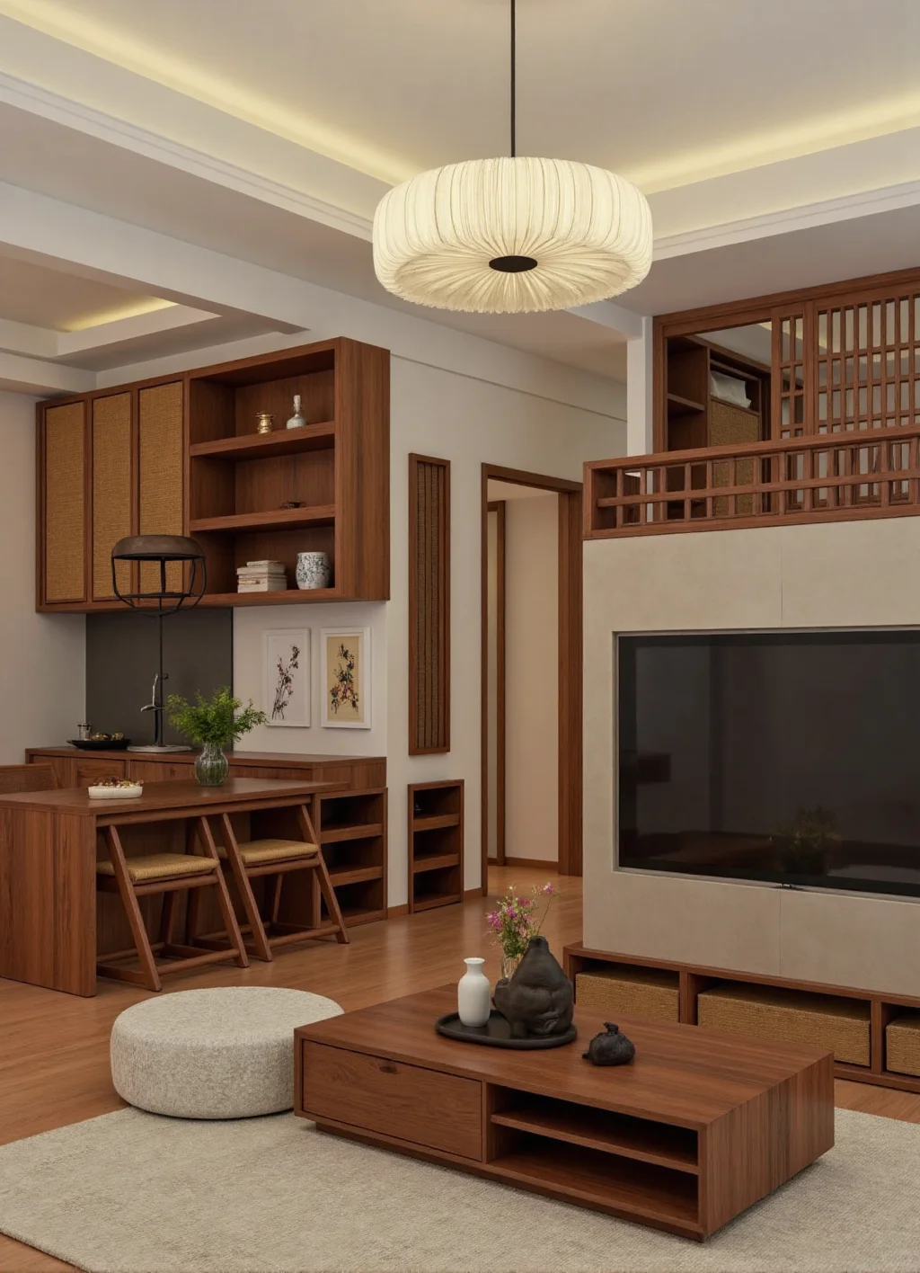 有娃家庭装出宋式美学，收纳空间一步到位