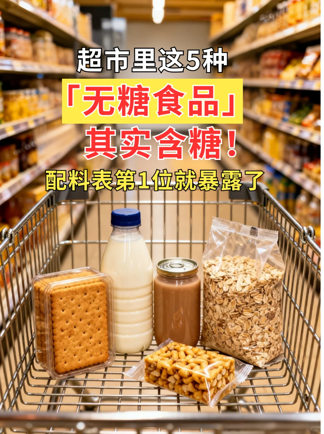 超市里这5种「无糖食品」，其实含糖！