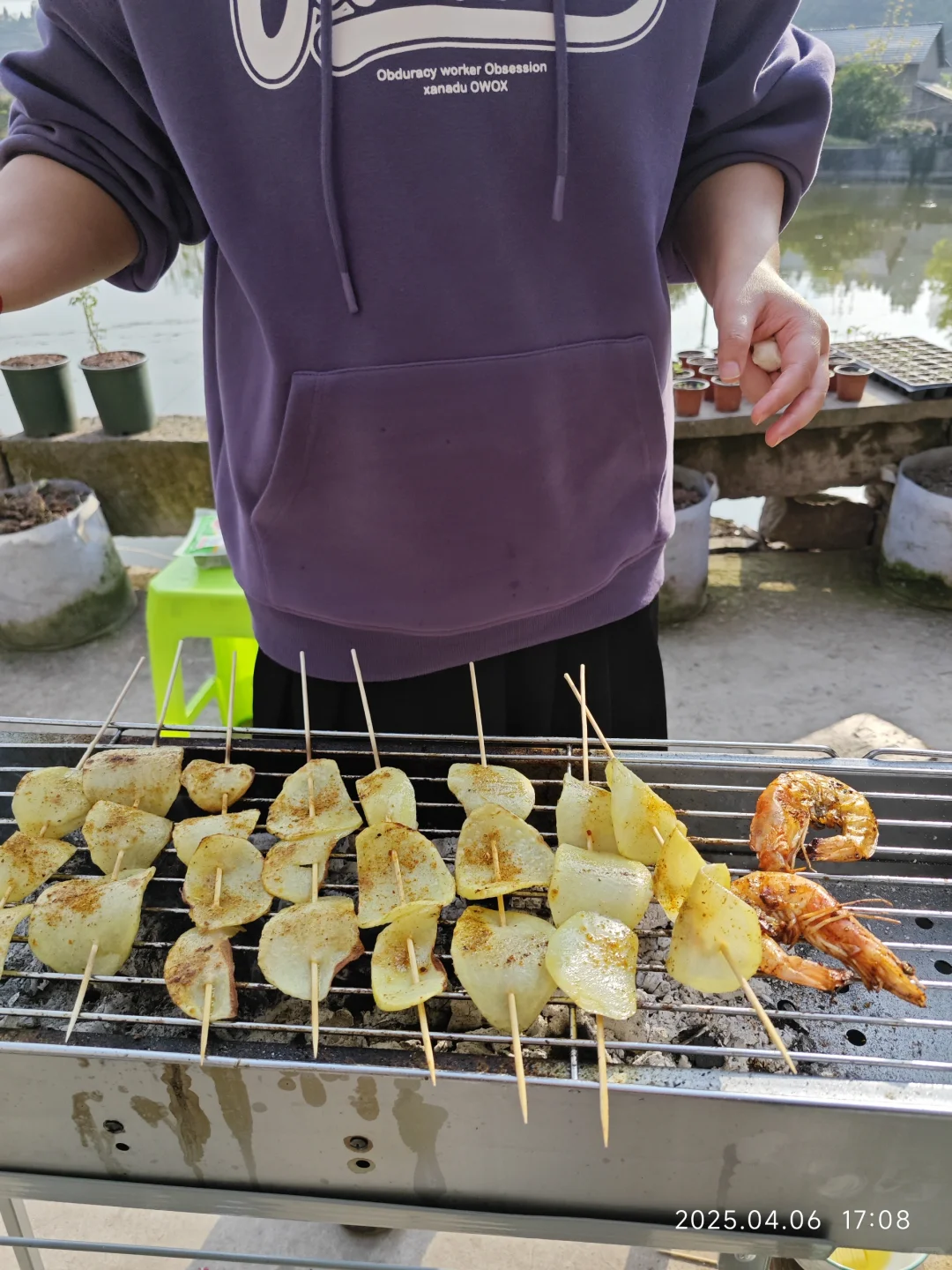 农村小院第一次烧烤记录小总结