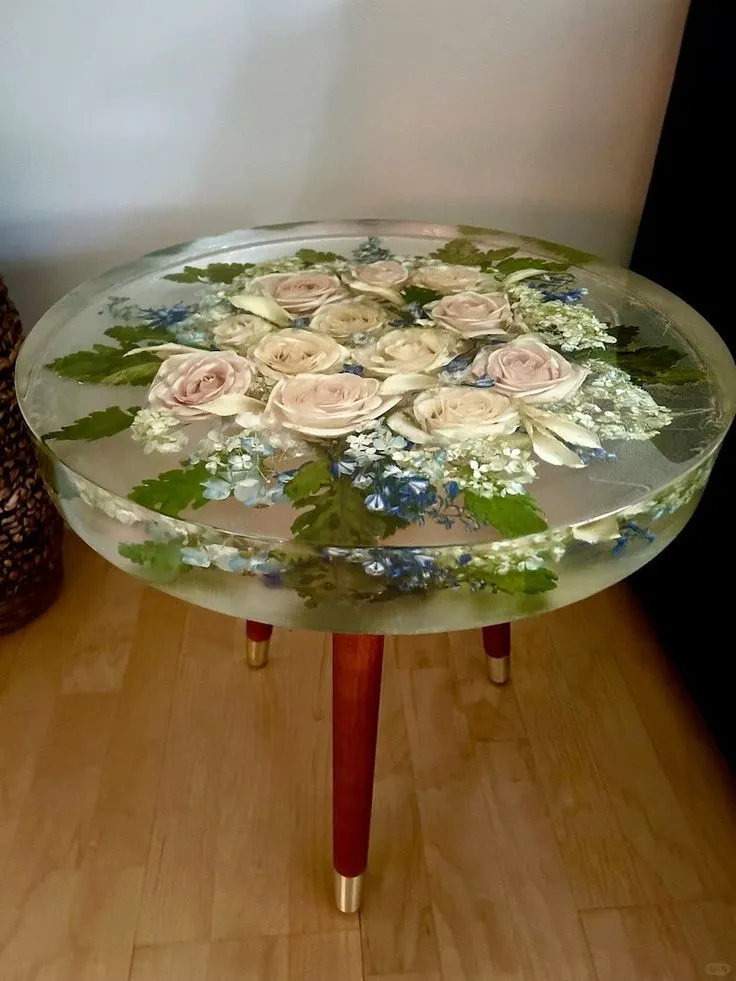 树脂花茶几，让客厅直接变ins杂志封面！