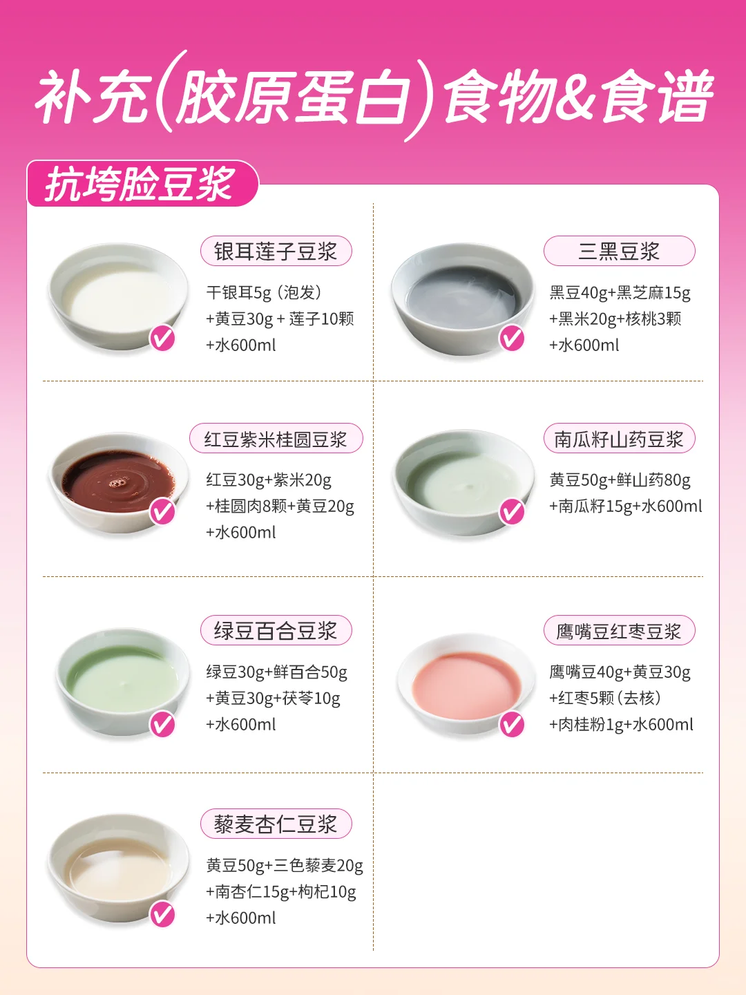 15种食物+21道快手餐✅高效吃出?胶原蛋白