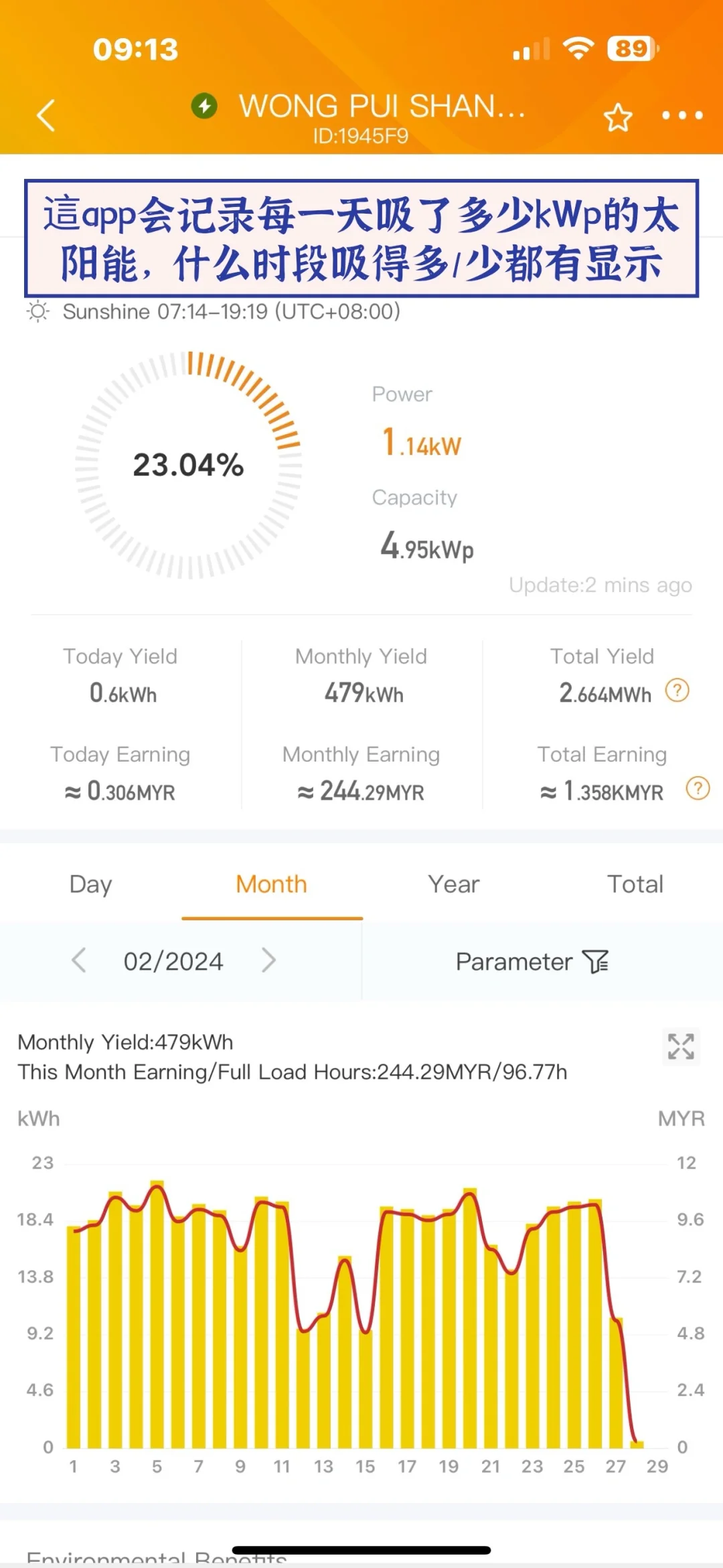 ??安装太阳能使用后续～～
