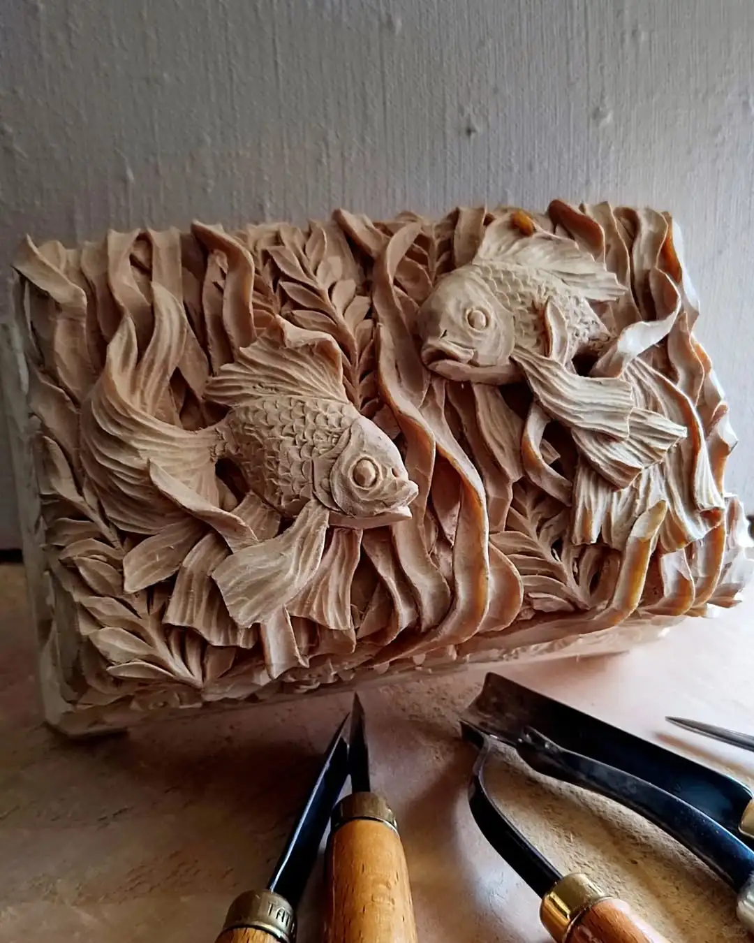 分享一组木雕浮雕作品（俄罗斯艺术家作品）