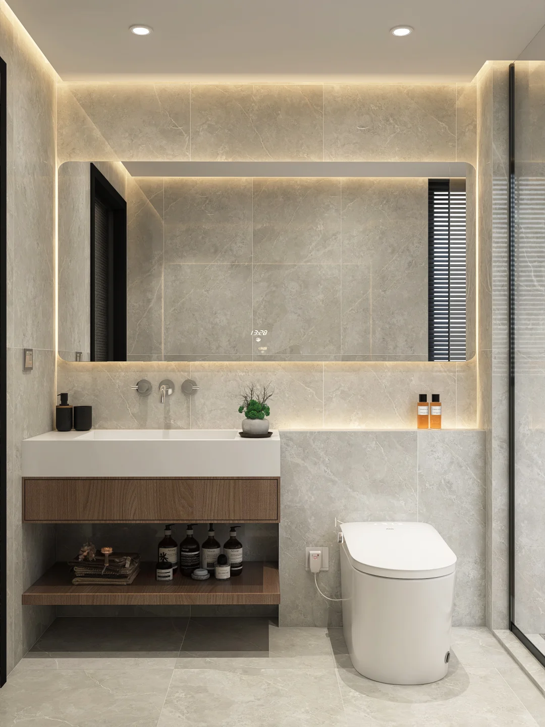 太喜欢啦?一整个爱住的卫生间～