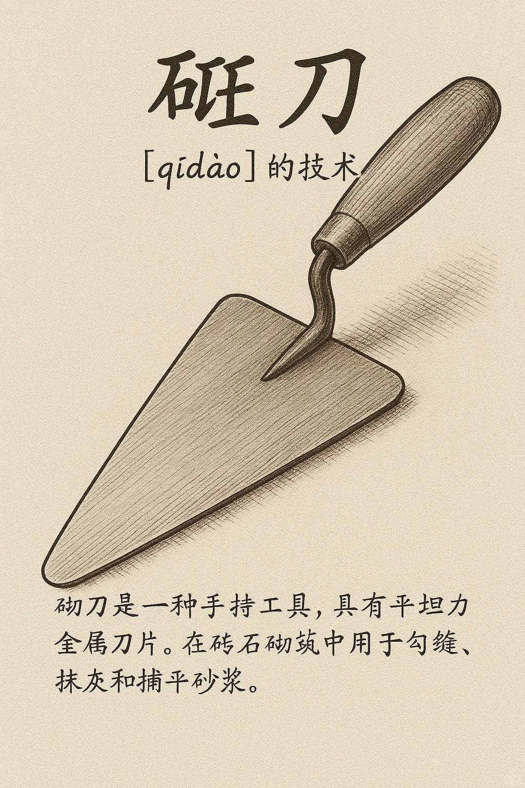 专业施工手动工具 - 瓦工