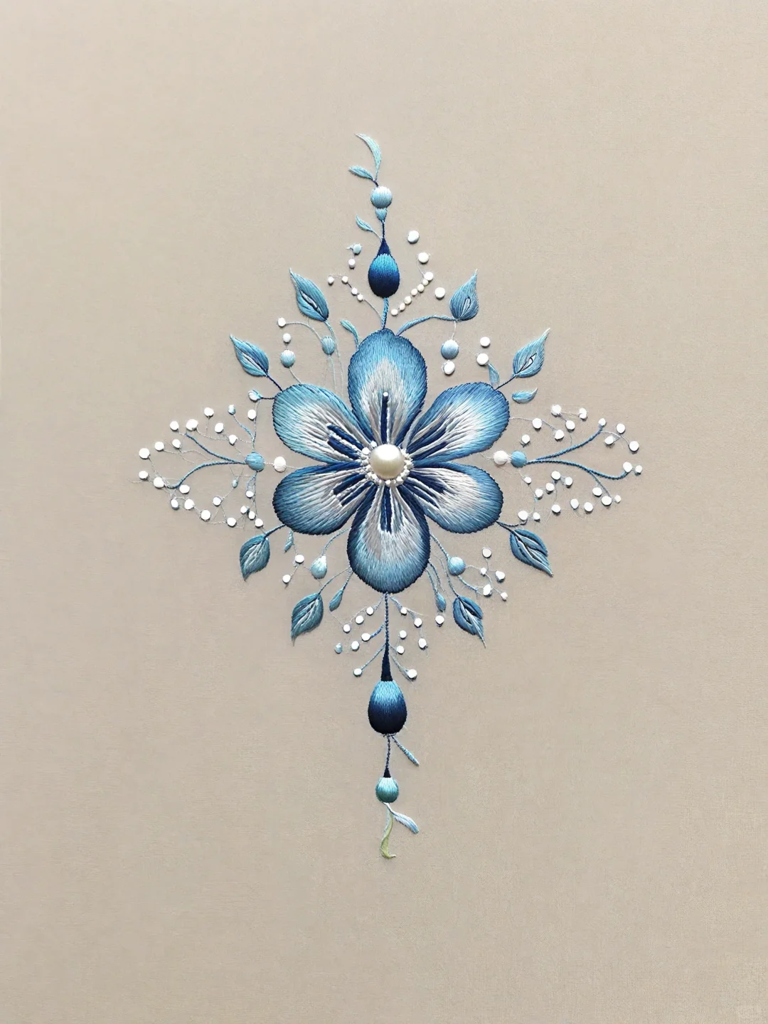 刺绣花卉，美得不像话～～～