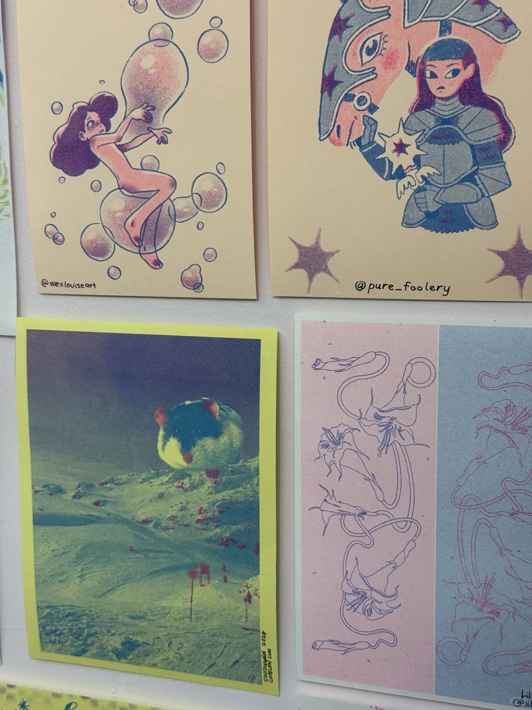 温哥华??三色Riso Print 丝网油印风?