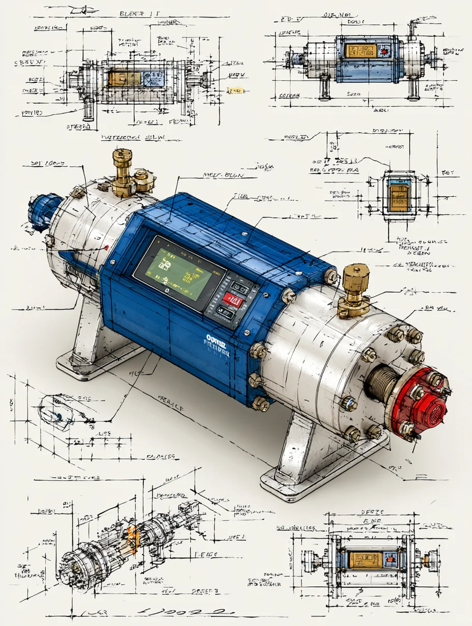 流量计设计草图｜提示词