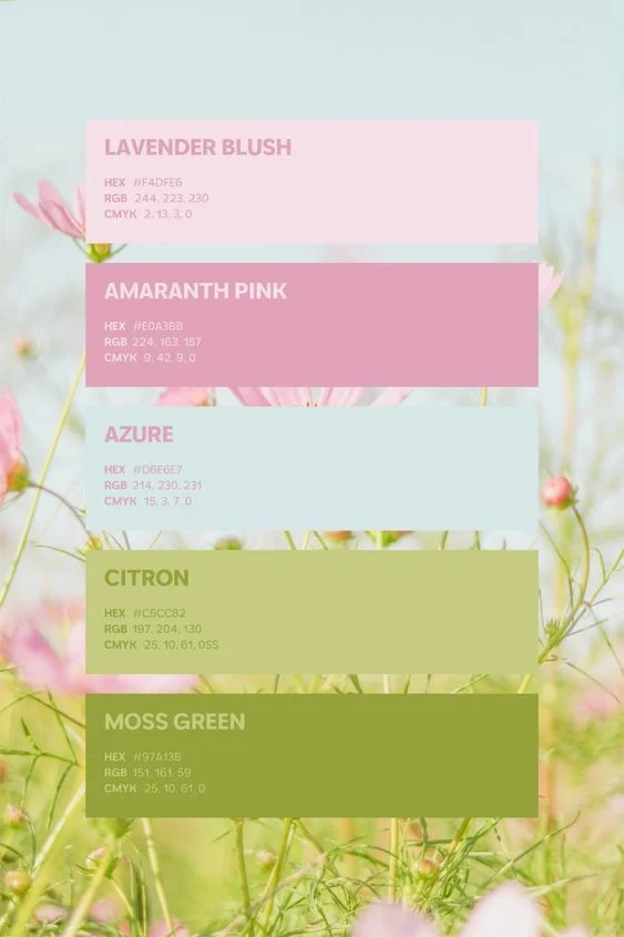 每日色卡Vol.23｜春夏必收的氛围感配色 ✅