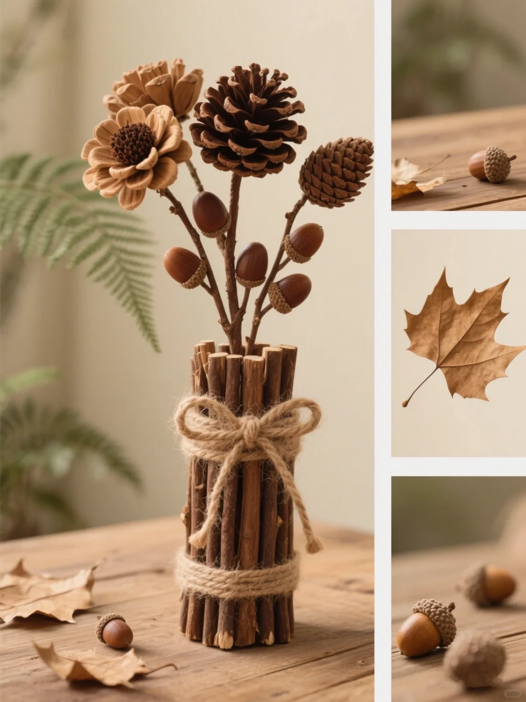 ?秋日氛围感拉满的花瓶装饰