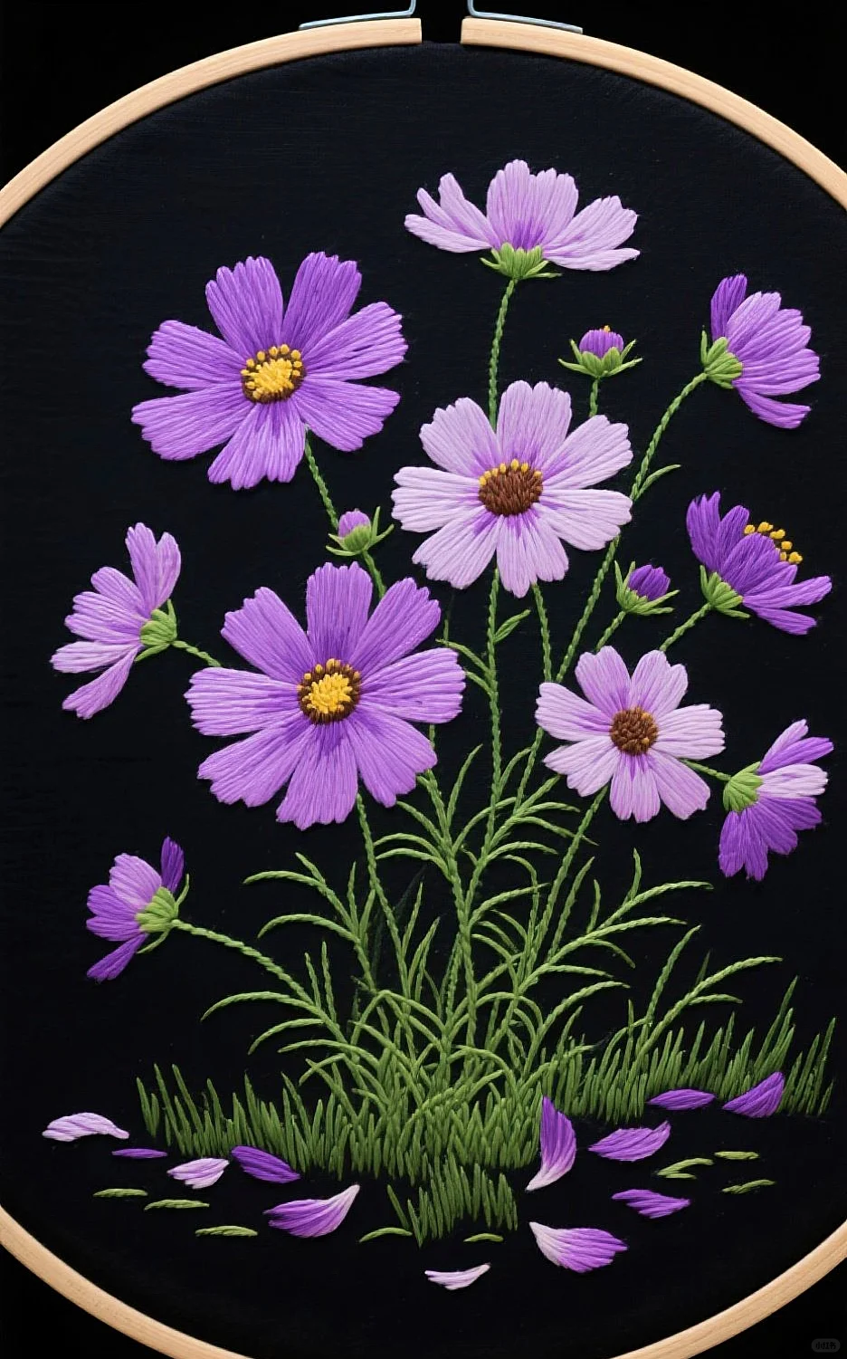 一针一线绣出的浪漫花海