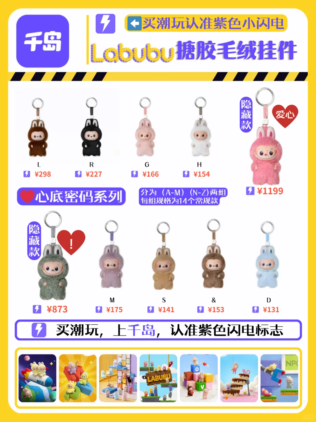 Labubu心底密码系列上新！直接上千岛✨