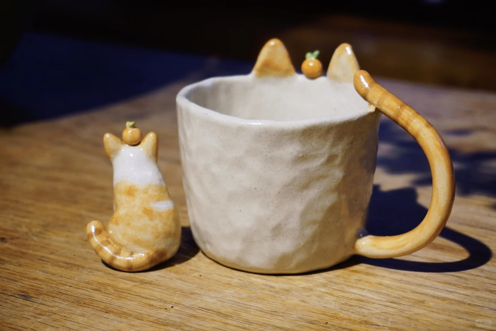 太可爱了吧！陶瓷猫杯子?