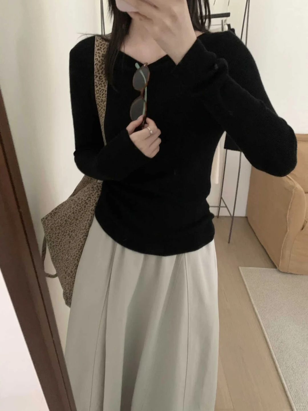 修身显瘦一绝！百搭好穿一字领针织衫