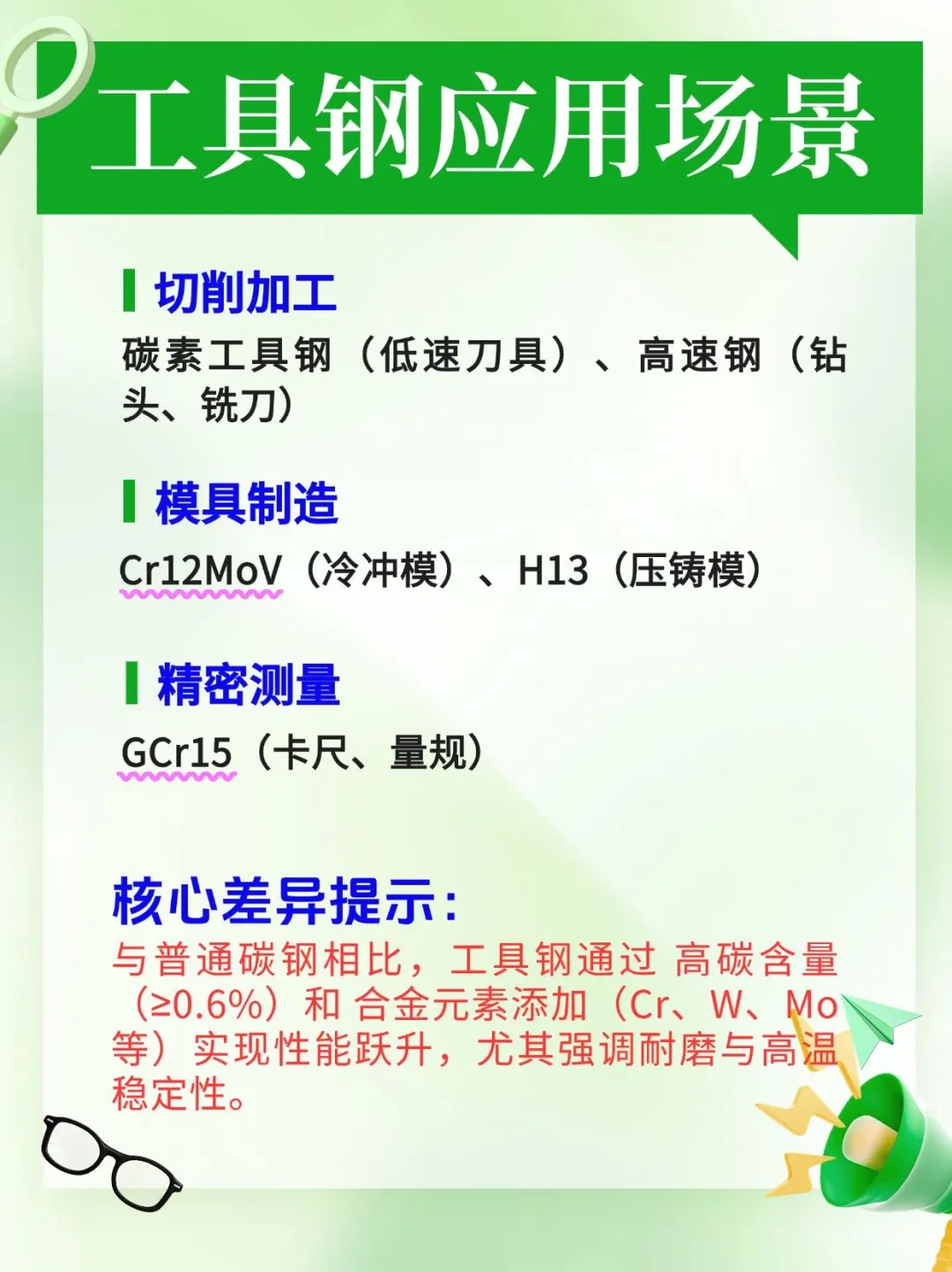 ?工具用钢选购指南！不同场景该选哪种？