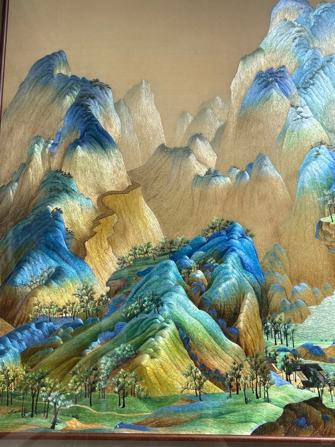 高定款|苏绣千里江山