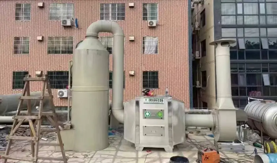 pp喷淋塔废气处理设备环保型除尘酸雾水淋塔