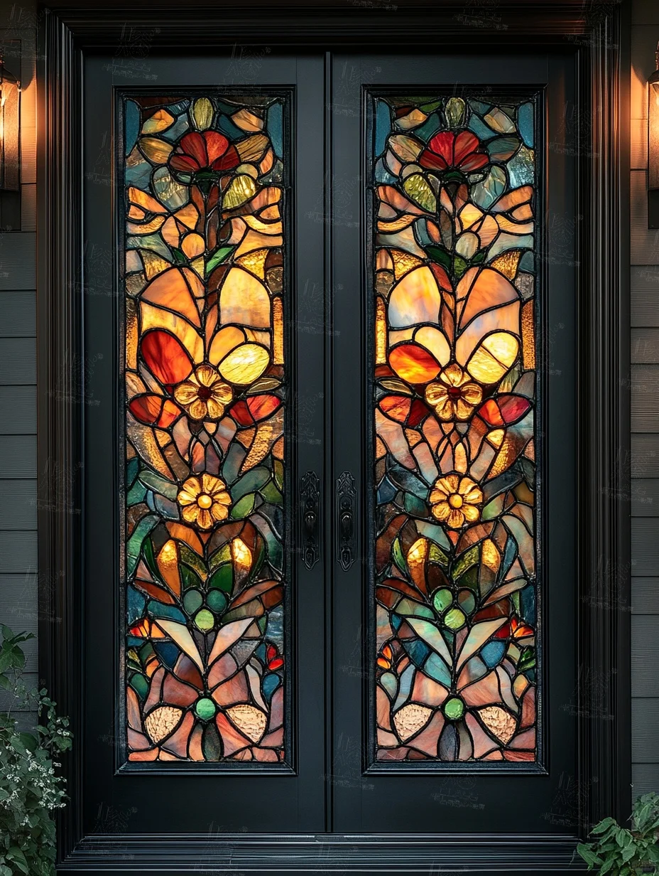 这玻璃纹理与色彩碰撞，宛如艺术魔法