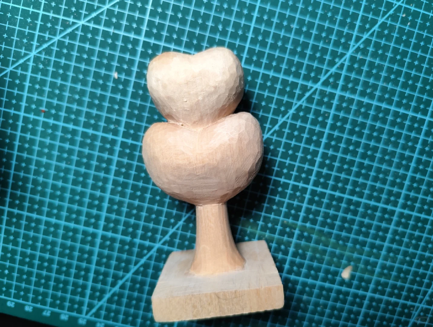 木雕新手不想削心形了~