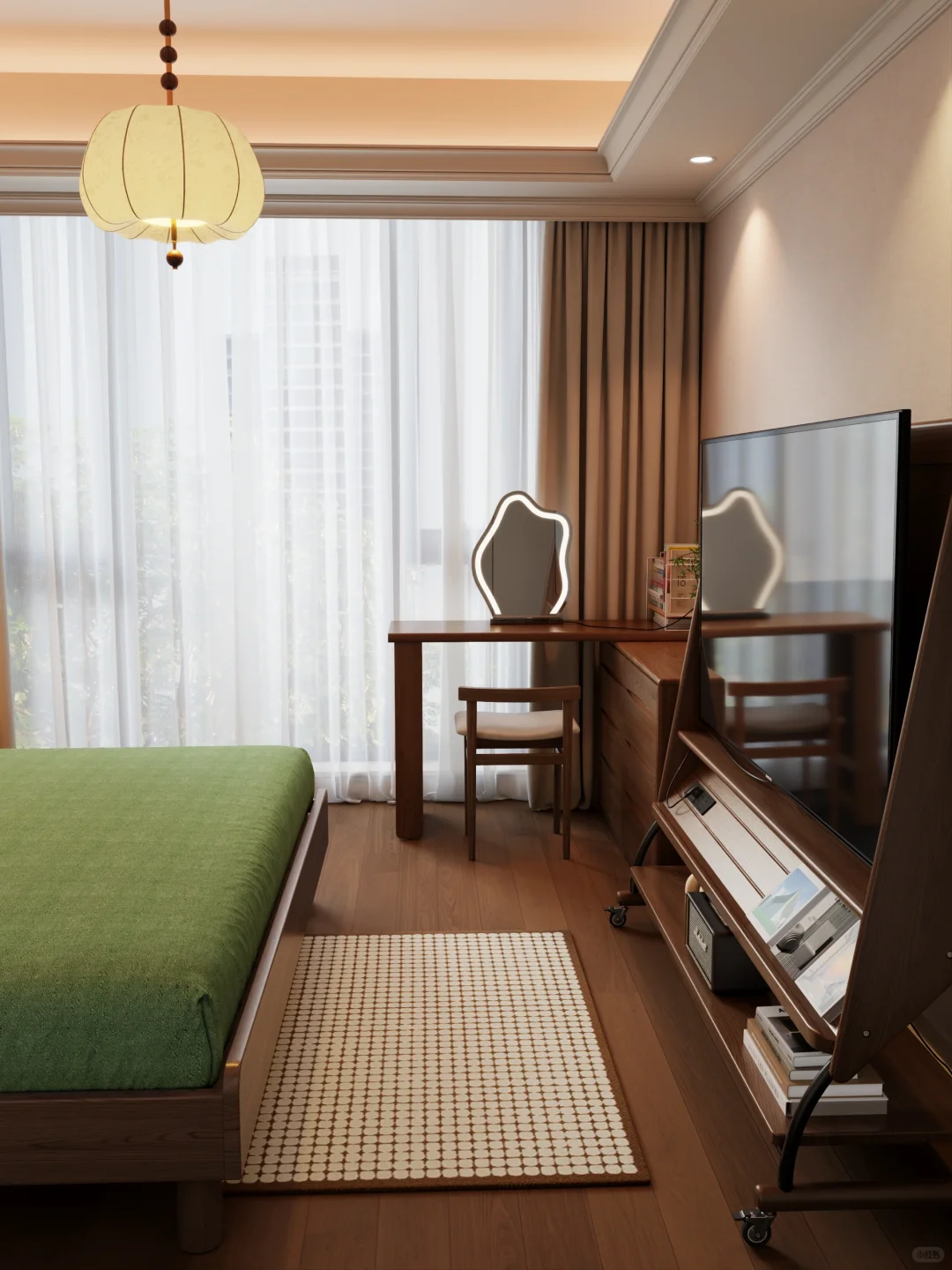 普普通通却干干净净的卧室！