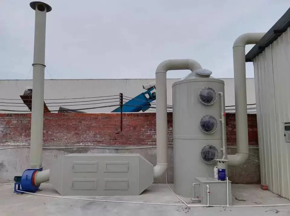 pp喷淋塔废气处理设备环保型除尘酸雾水淋塔