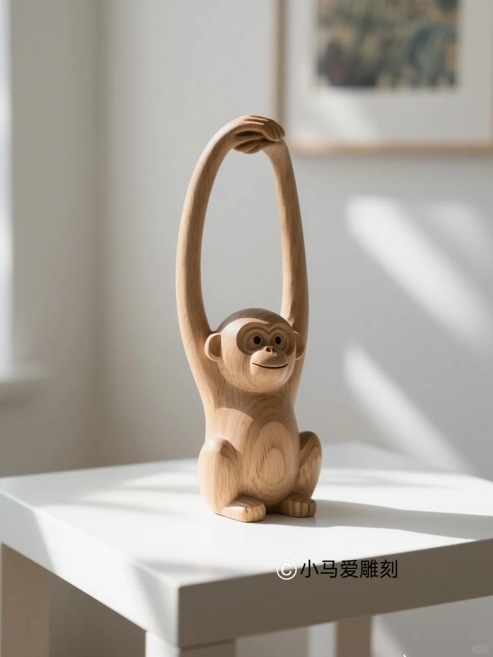 挑战100款木雕工艺品｜长臂猴
