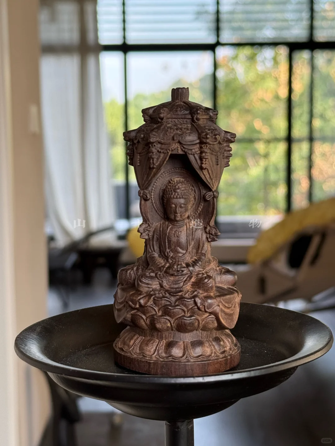 12厘米的沉香木雕【西方三圣塔】摆件 简直…