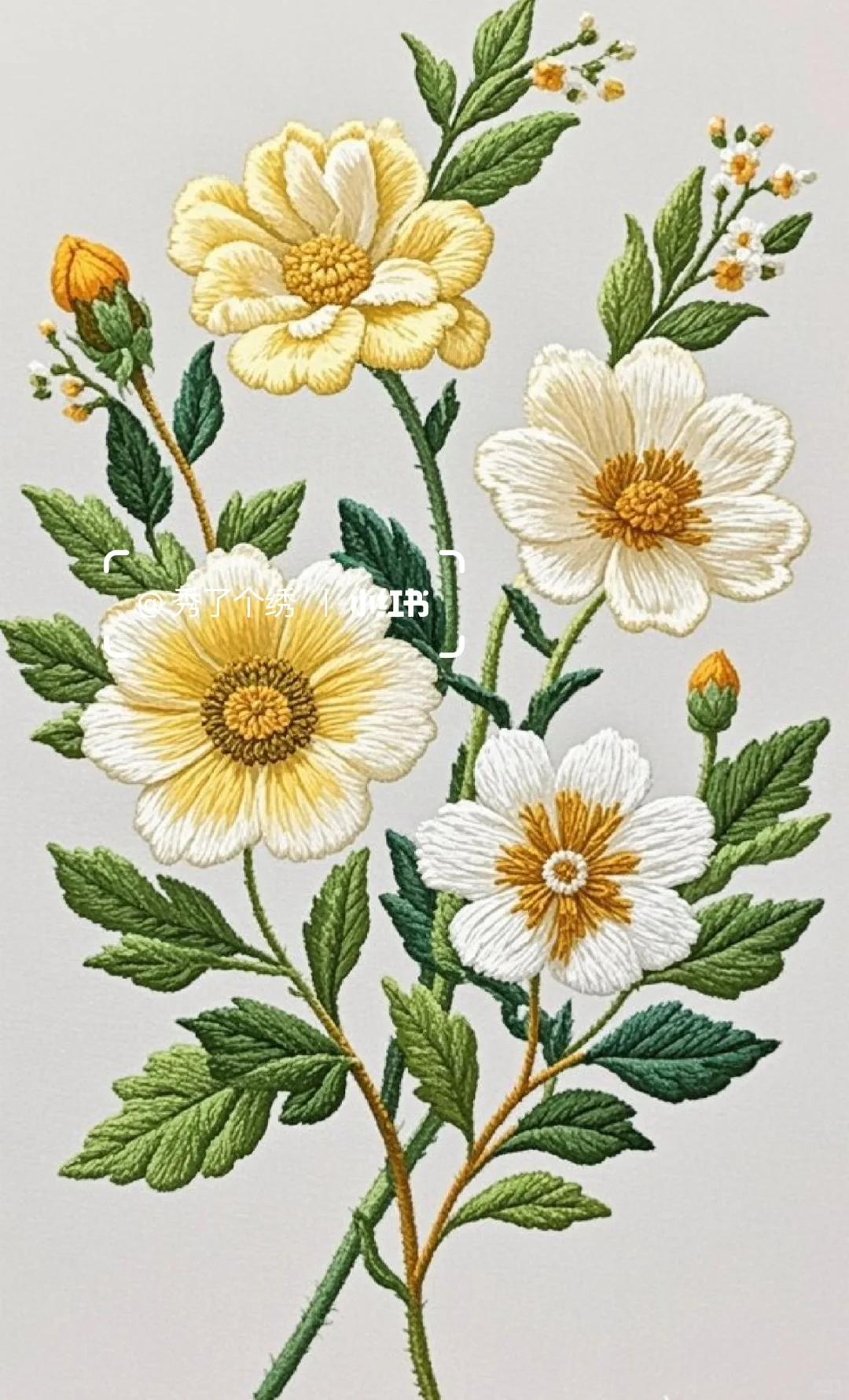 刺绣小画欣赏/花?