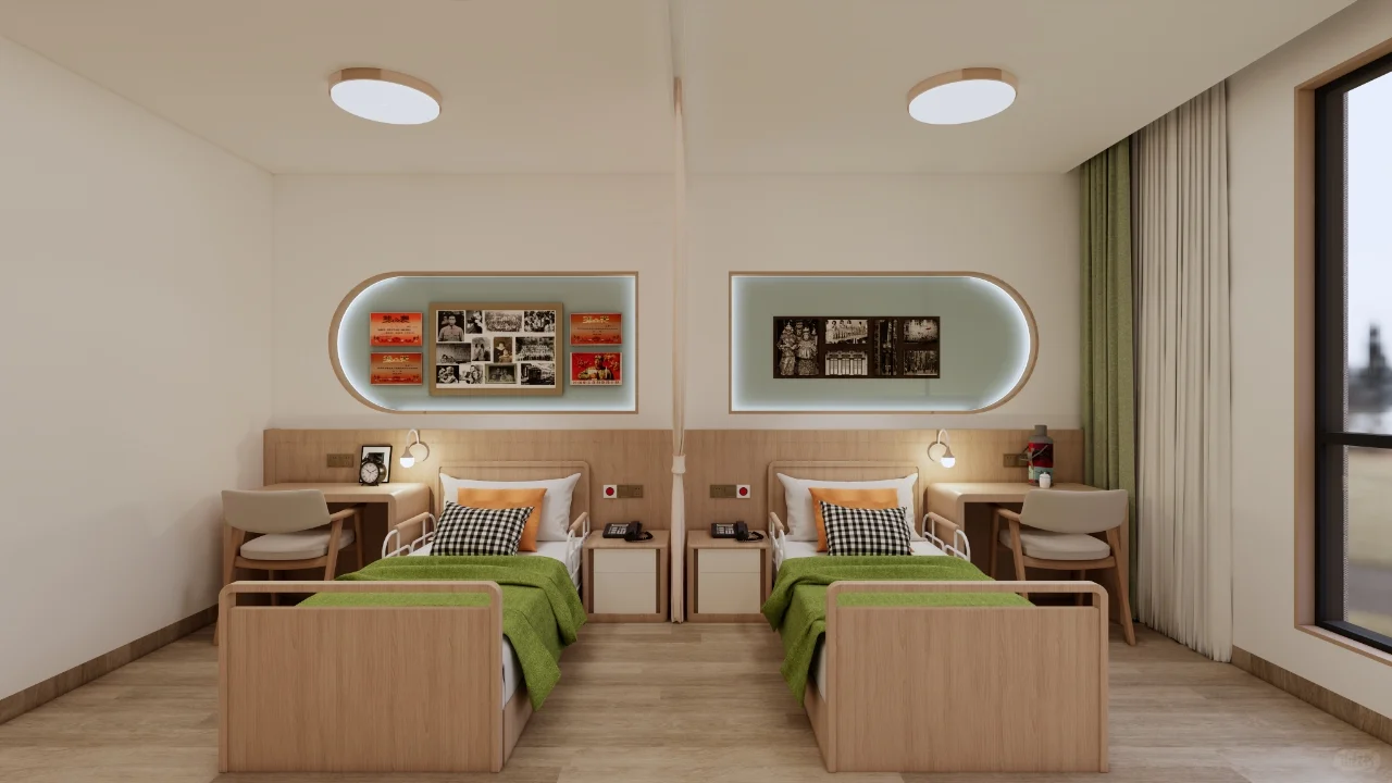 环艺室内丨原木风适老化卧室设计