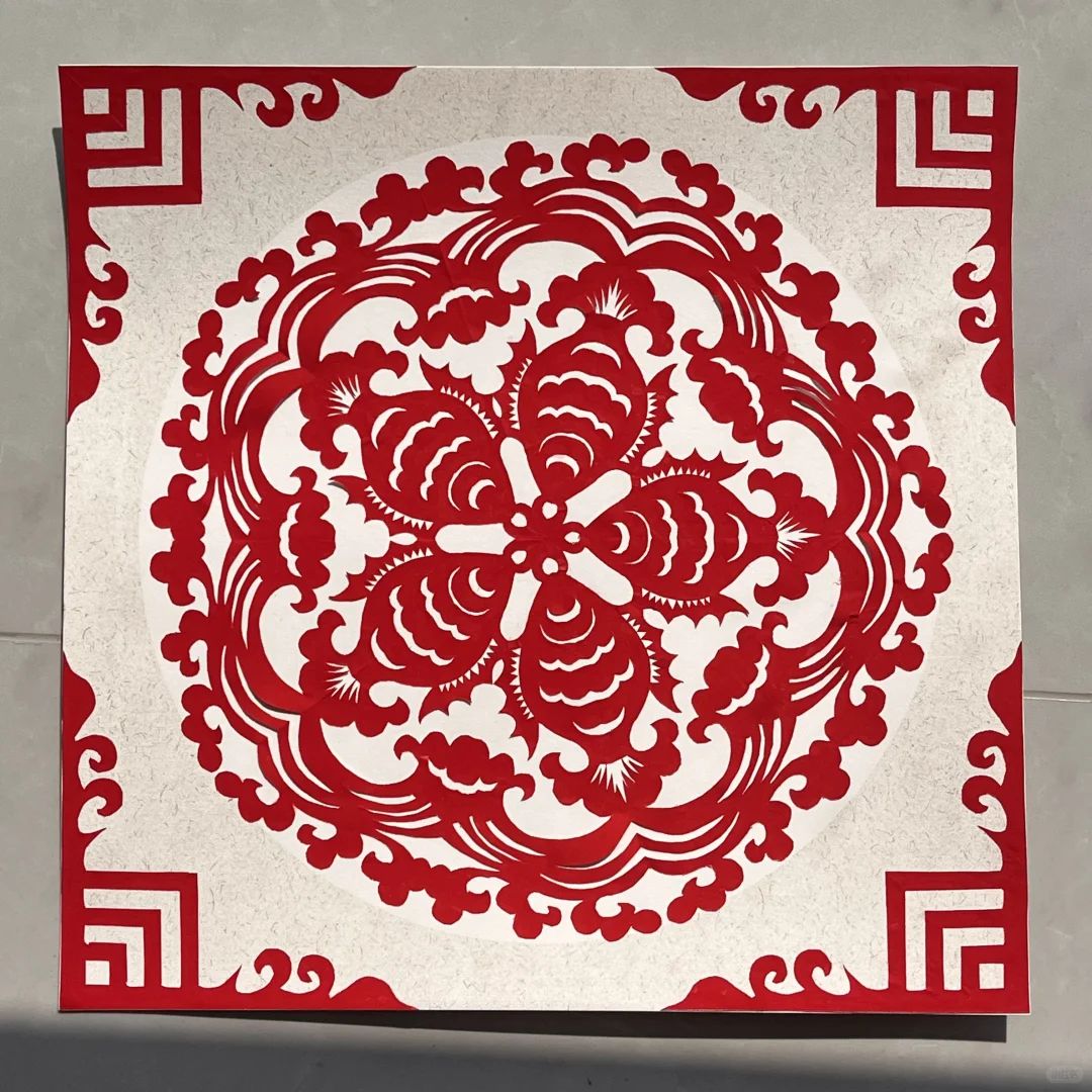 临摹手工剪纸窗花