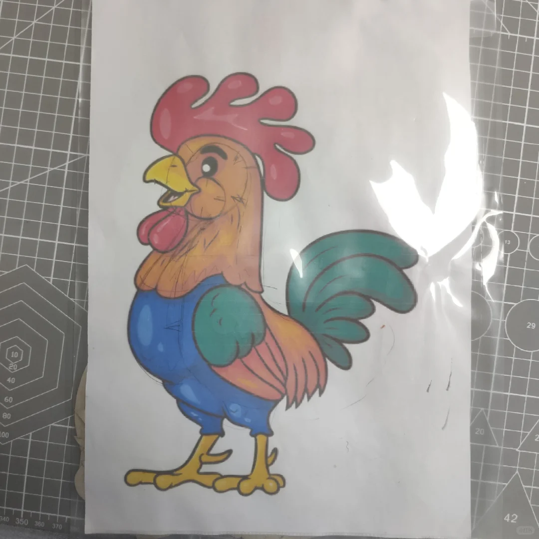 大公鸡?纸板分享，给孩子做哭了?