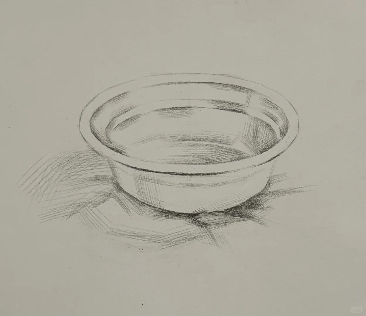 素描不锈钢盆高清步骤图?