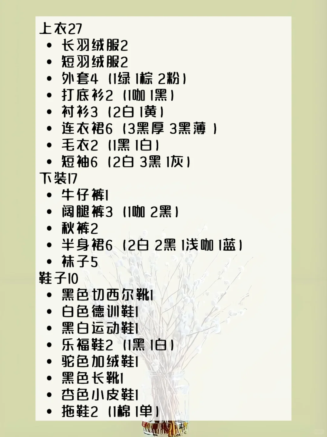 一个人到底需要多少件物品