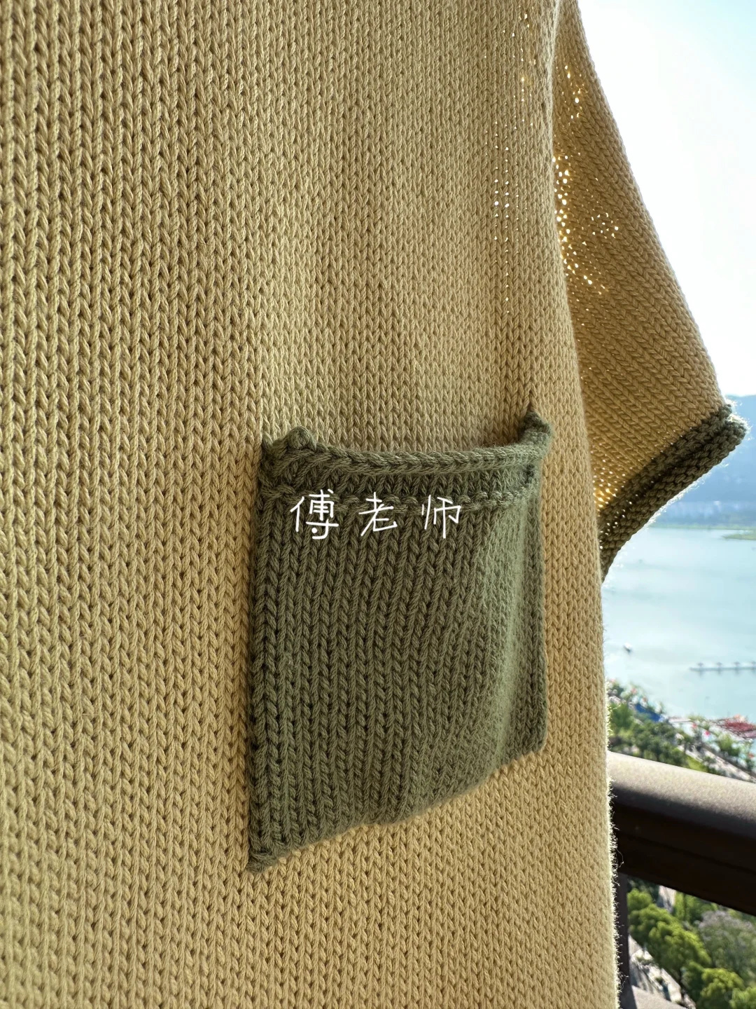 简单随意短袖衫编织