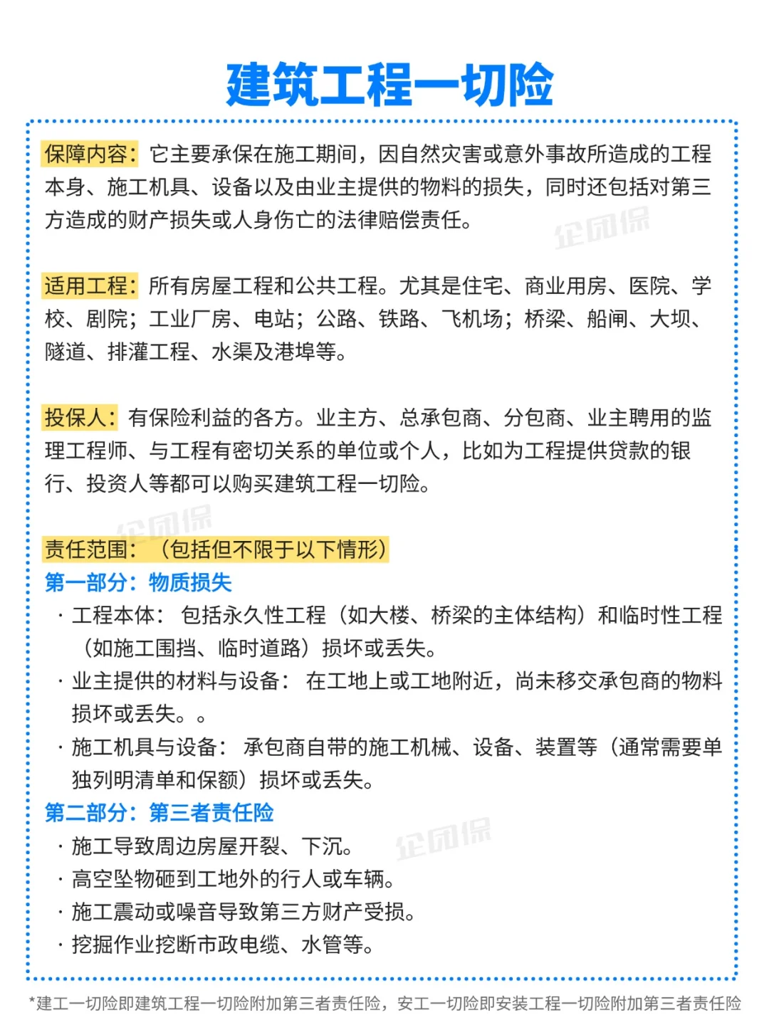 建工一切险vs安工一切险，怎么选？