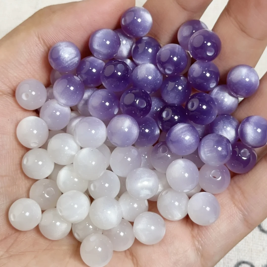 这也太好看了吧～树脂光变珠