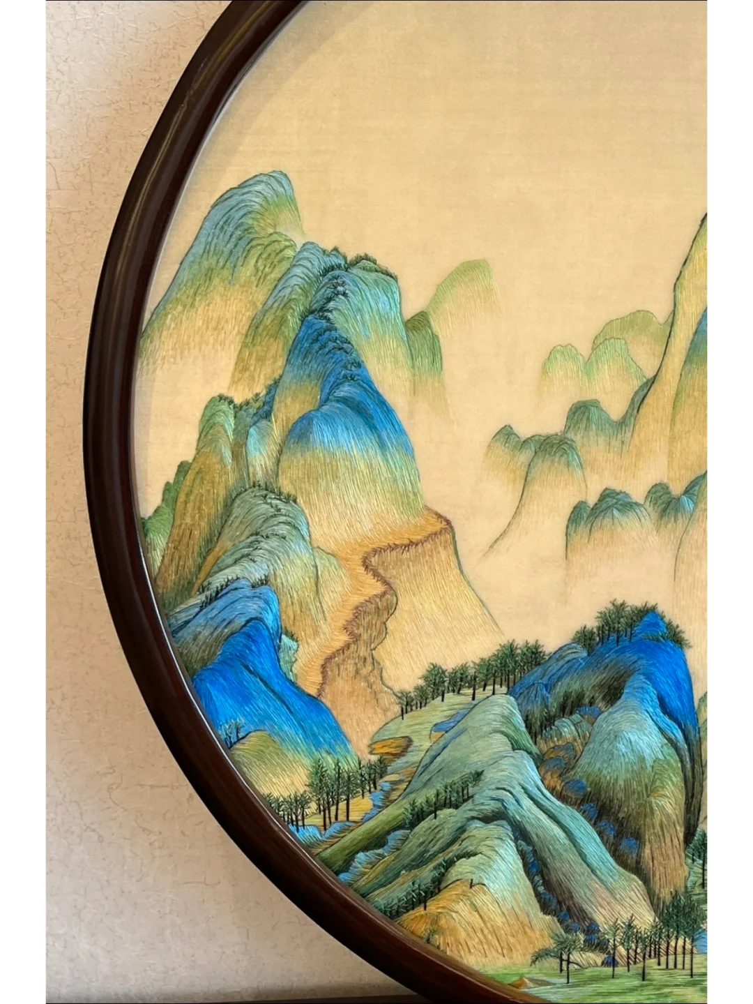 镇店之宝，用苏绣临摹出的千里江山图