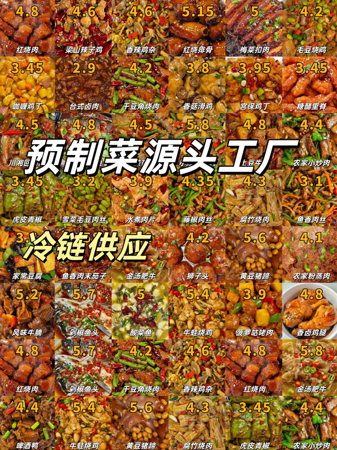 知名星厨福利菜单，新鲜出炉~源头供应